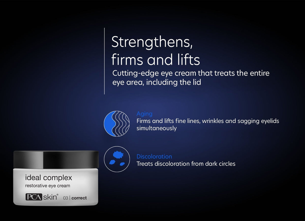 pca skin ideal complex eye cream werking tegen huidveroudering en huidverkleuring