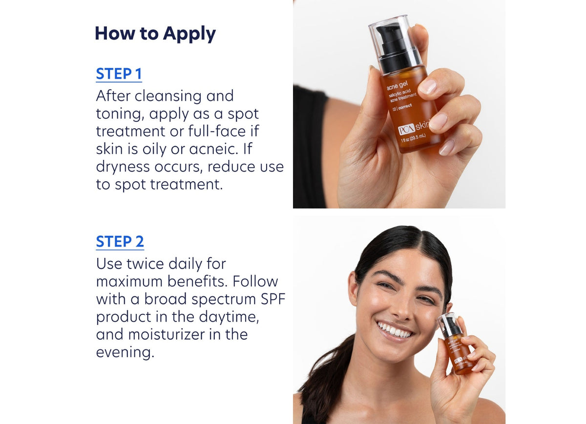 pca skin acne gel how to use