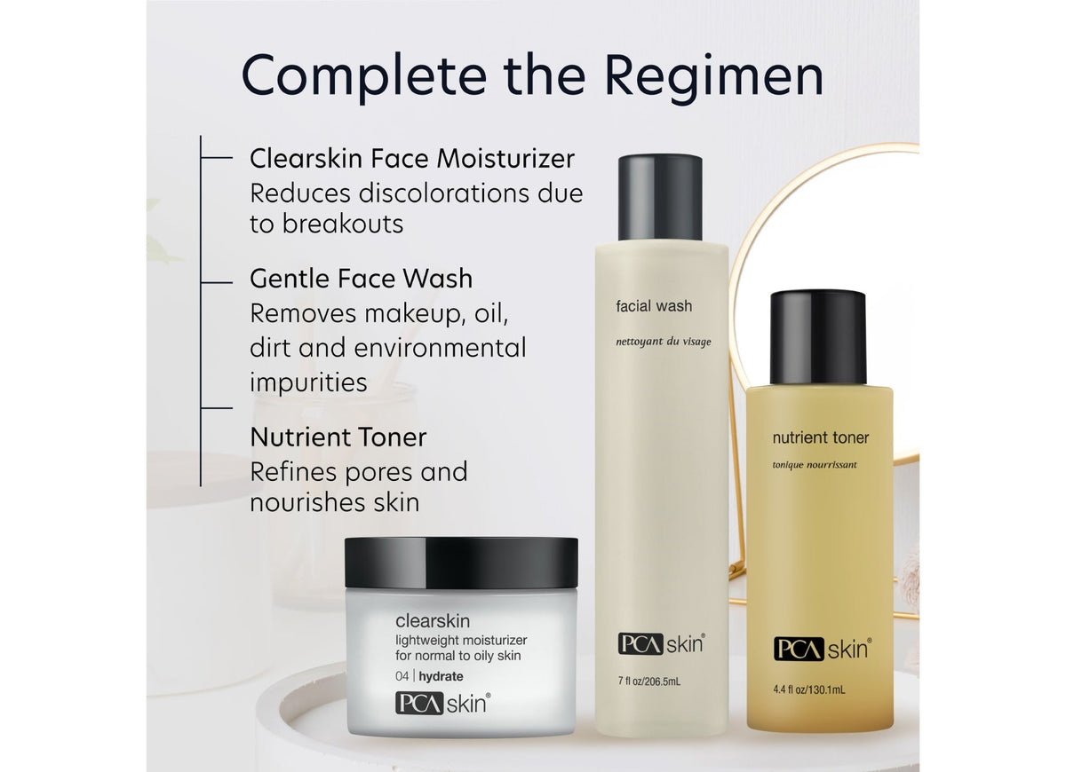 pca skin clearskin hydratatie voor een gemengde huid routine