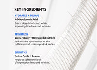 pca skin microneedling hyaluronic acid microneedle eye patches ingredienten