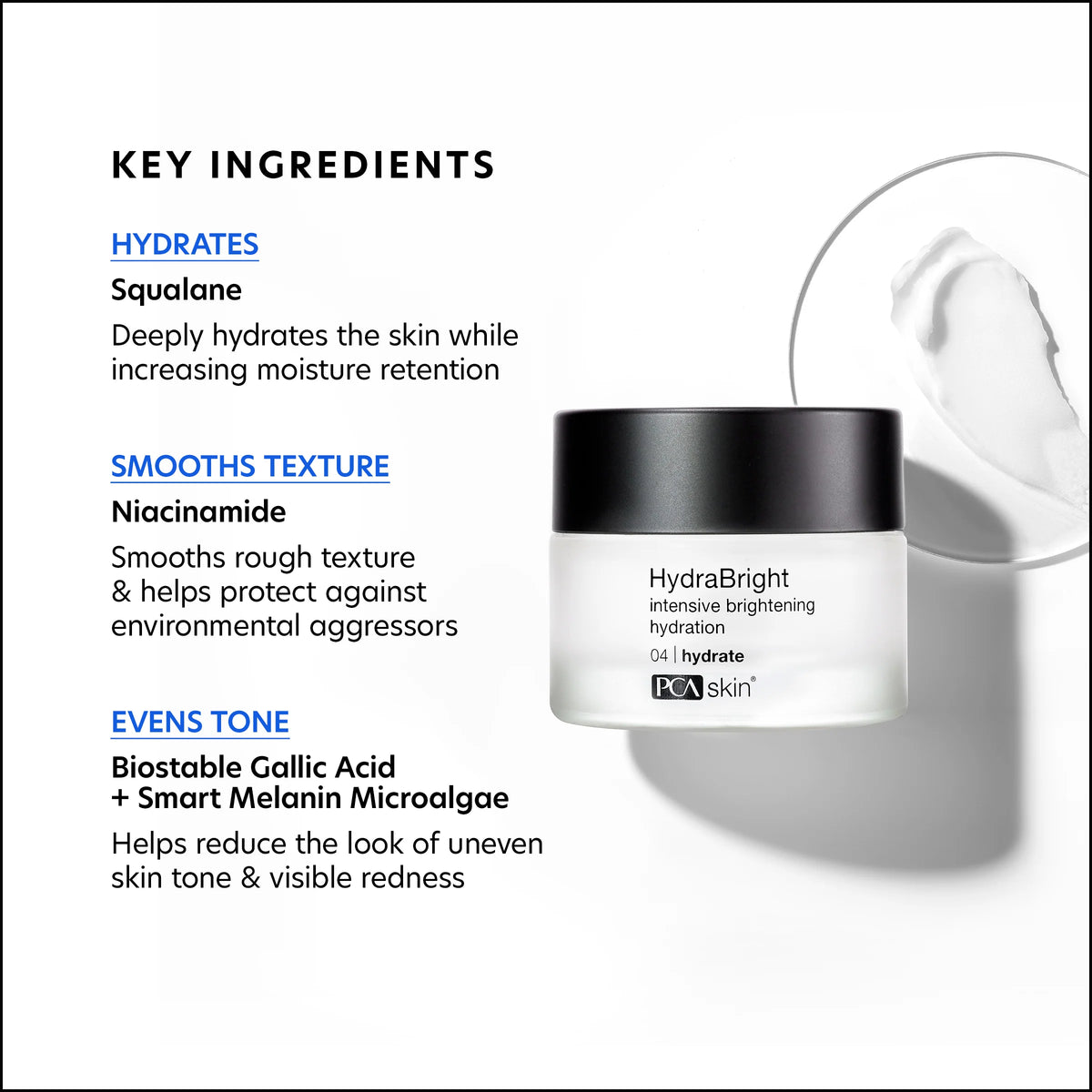 pca skin hydrabright hydration cream ingredienten