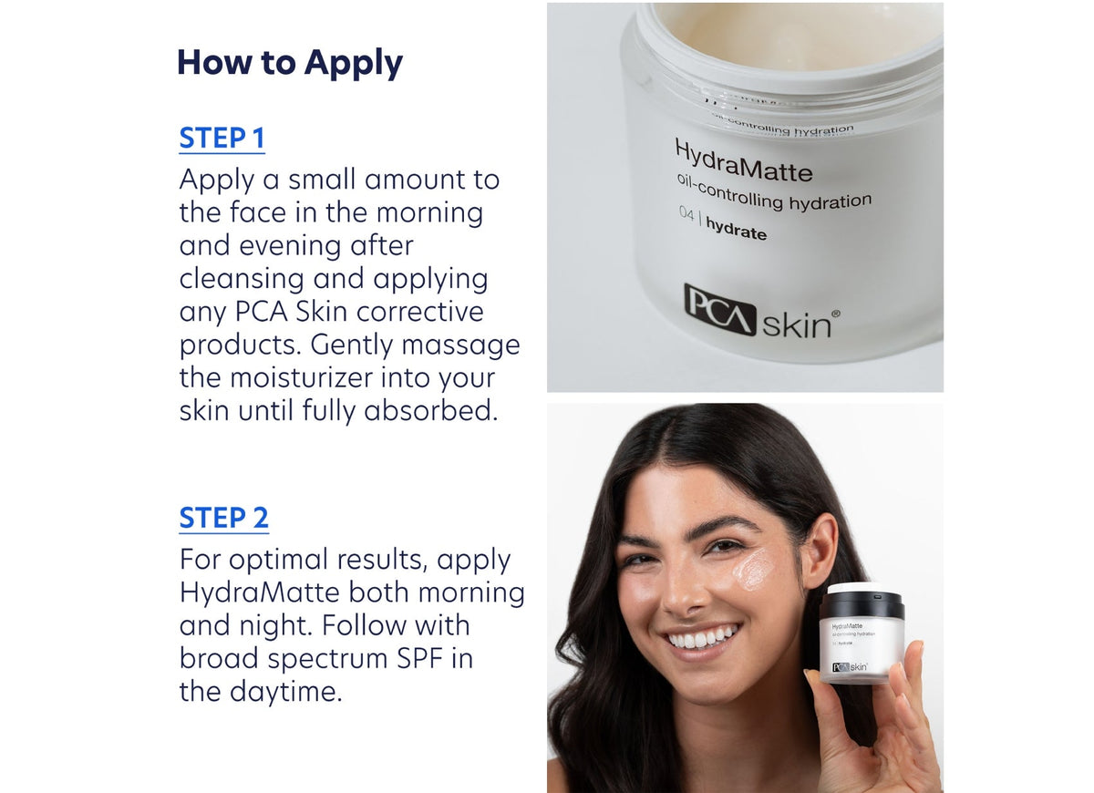 pca skin hydra matte oil controlling hydration voor een gemengde huid how to use