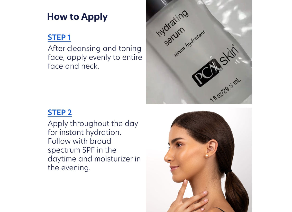 pca skin hydrating serum how to use