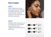 pca skin sheer tint spf 45 getinte dagcreme minerale zonnefilter how to use