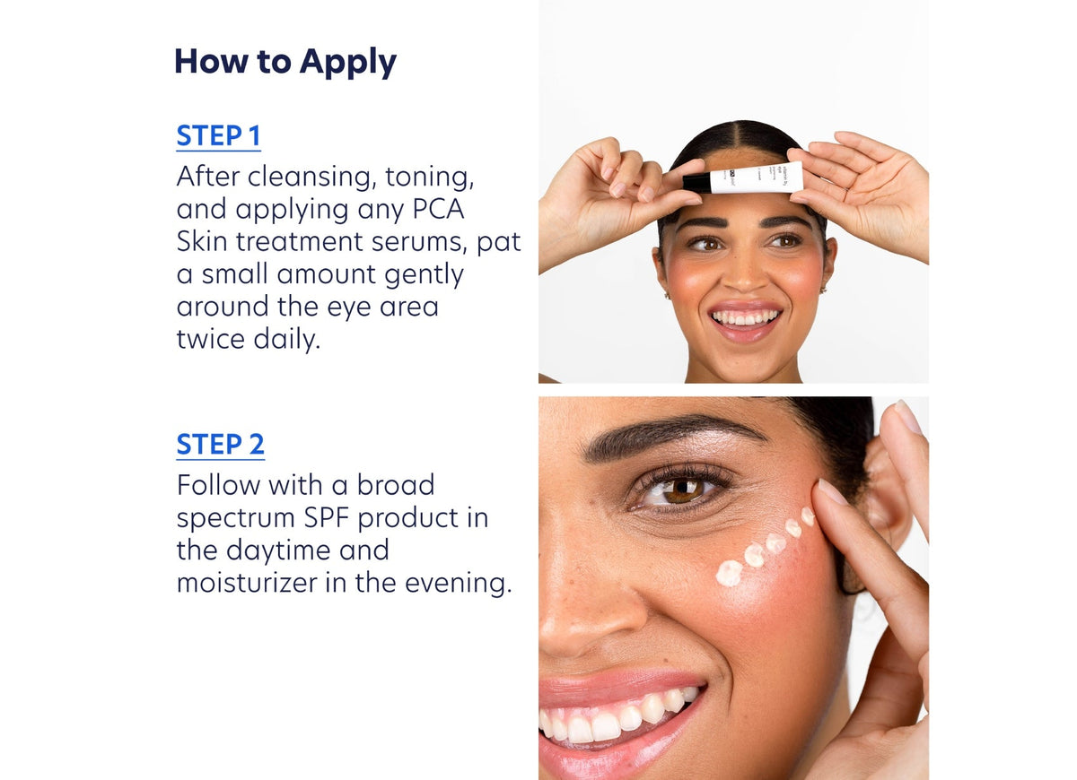 pca skin vitamin b3 eye brightening cream how to use