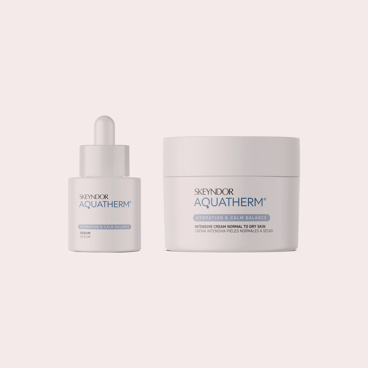 Skeyndor Aquatherm duo: Serum en Intensive Cream Normal to Dry Skin