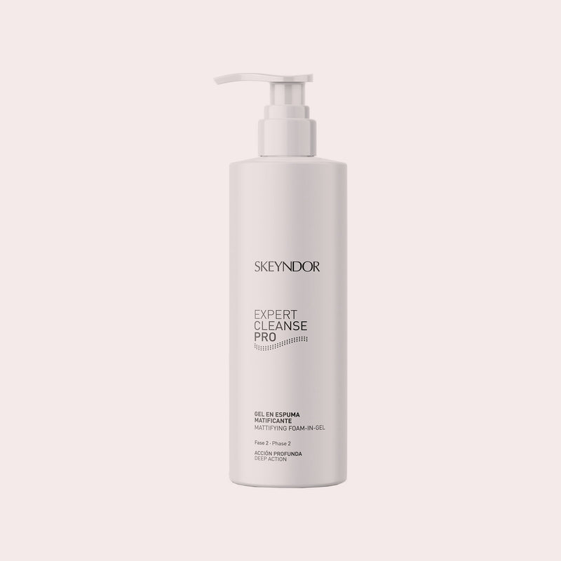 Skeyndor Expert Cleanse Pro Mattifying Foam-in-Gel, schuimende gelreiniger voor een vette huid