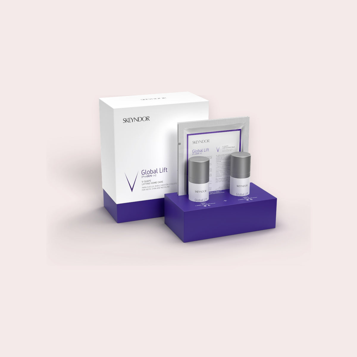 Skeyndor Global Lift V-Shape Lifting Home Care, verstevigende kuur voor hals en kin