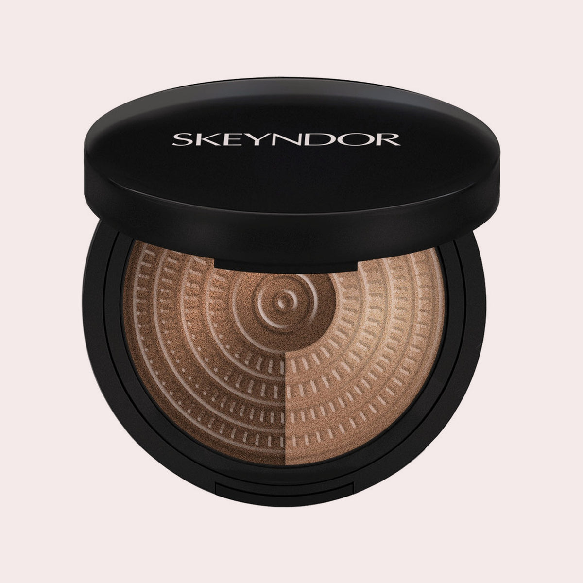 Skeyndor Highlight Powder Duo, highlighter, blush en bronzer in één