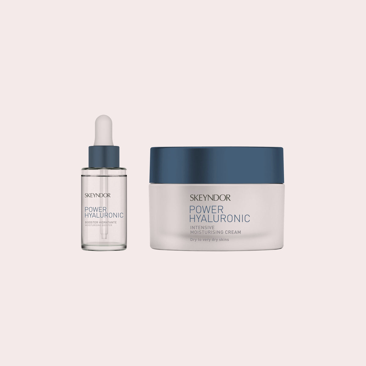 Skeyndor Power Hyaluronic duo: Booster en Intensive Moisturising Cream