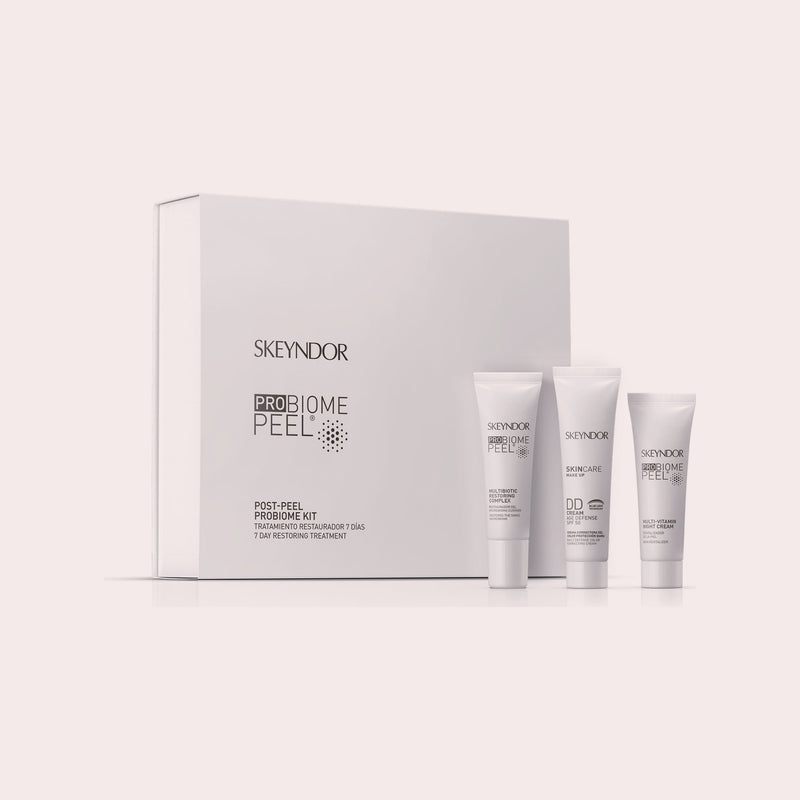 Skeyndor Pro Biome 7 Days Post Peel Home Kit NR1, nazorg kit na peeling, lichte tint