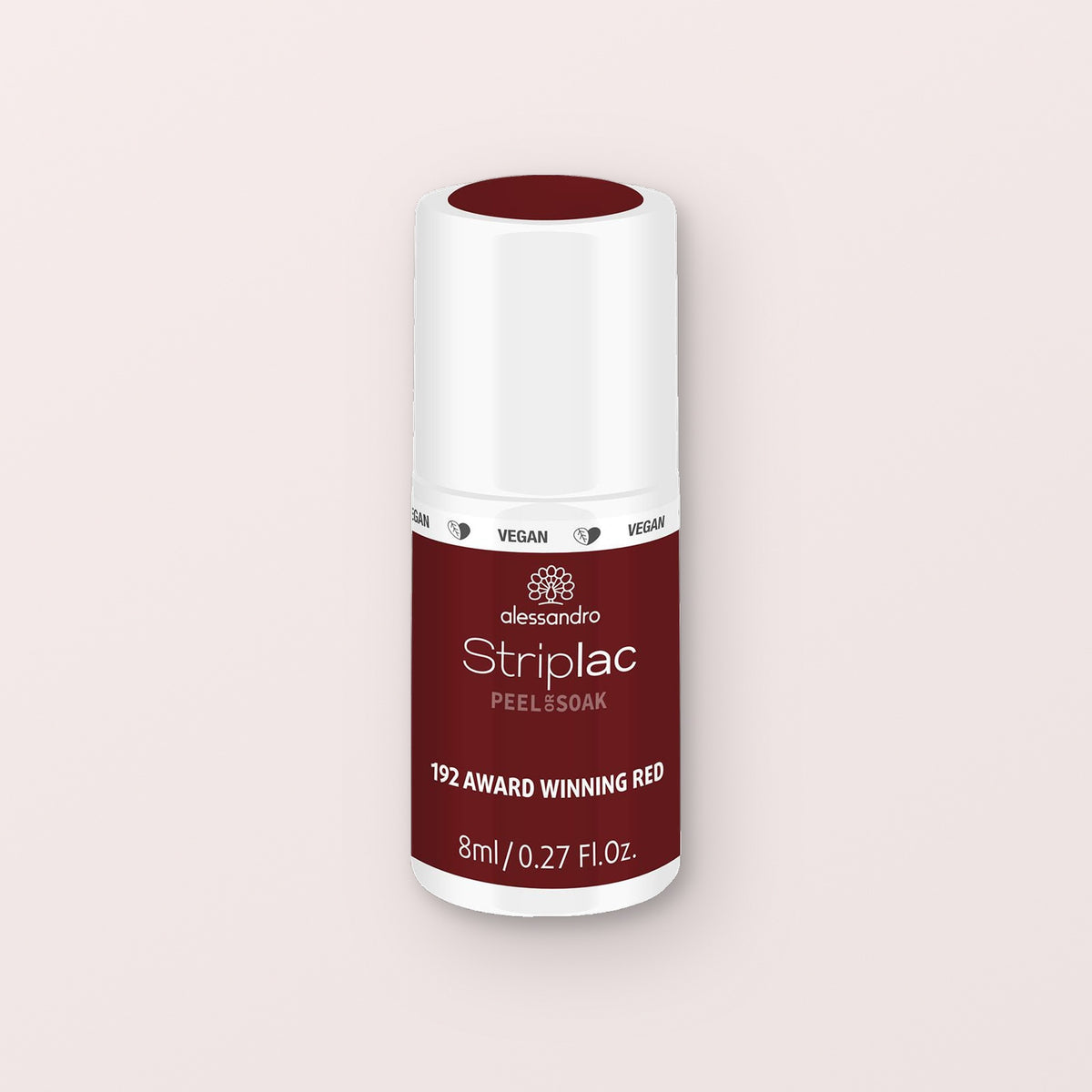 Alessandro Striplac Peel or Soak Gellak Award Winning Red 192