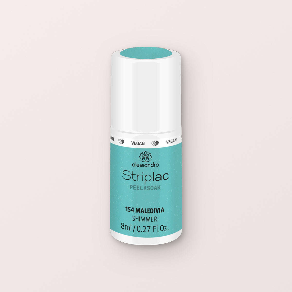 Alessandro Striplac Peel or Soak Gellak Maledivia shimmer 154