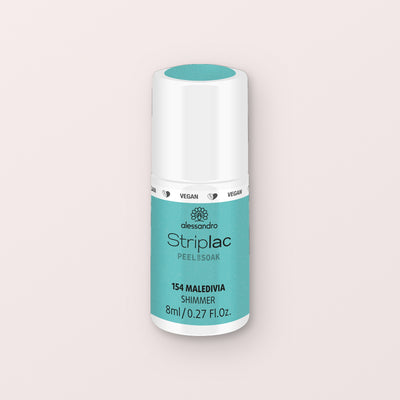 Alessandro Striplac Peel or Soak Gellak Maledivia shimmer 154