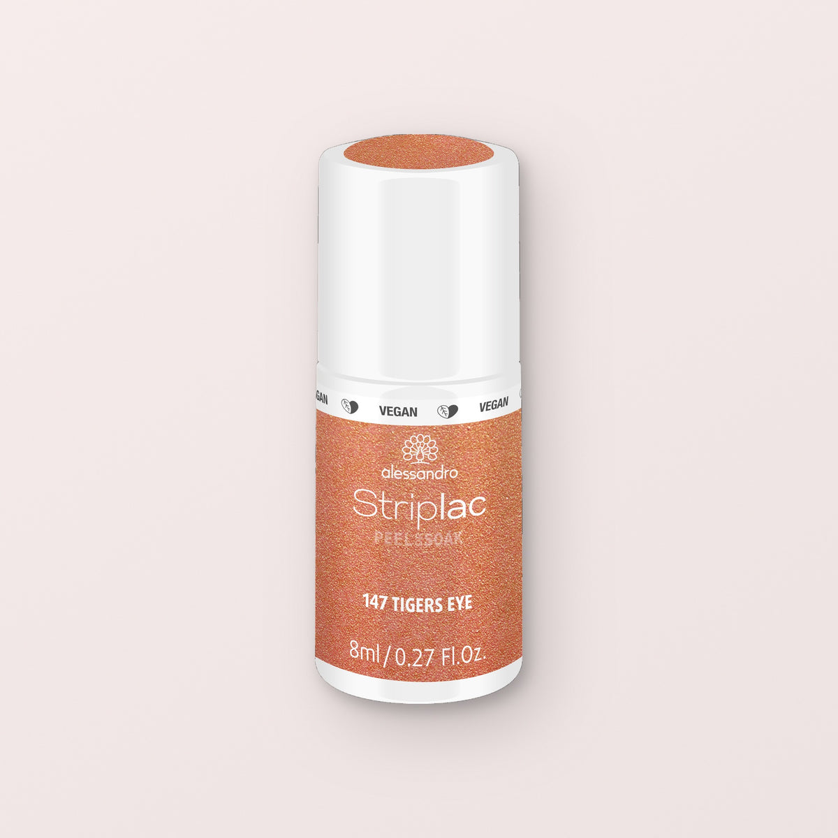 Alessandro Striplac Peel or Soak Gellak Tiger's Eye metallic 147