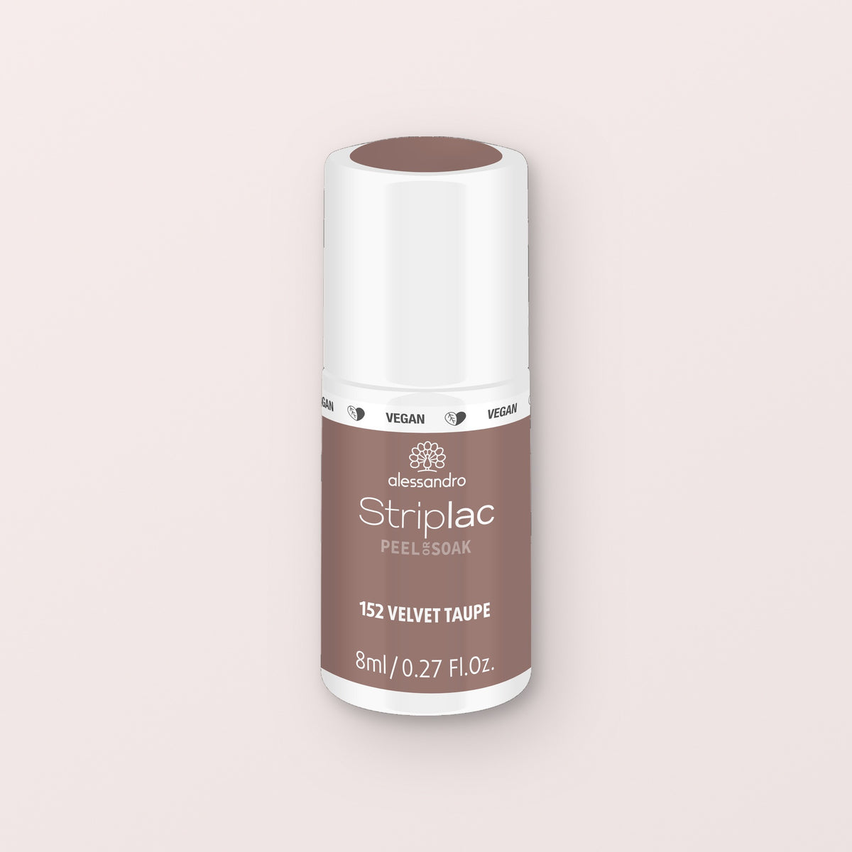 Alessandro Striplac Peel or Soak Gellak Velvet Taupe 152