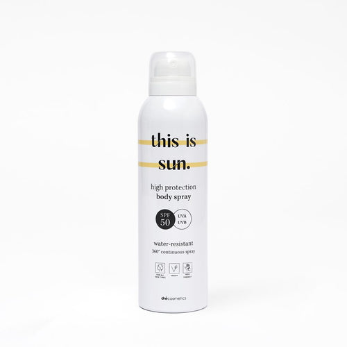 This is us, this is sun, body spray SPF50 high protection water-resistant 