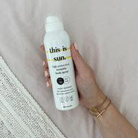 this is us this is sun spf50 spray invisible