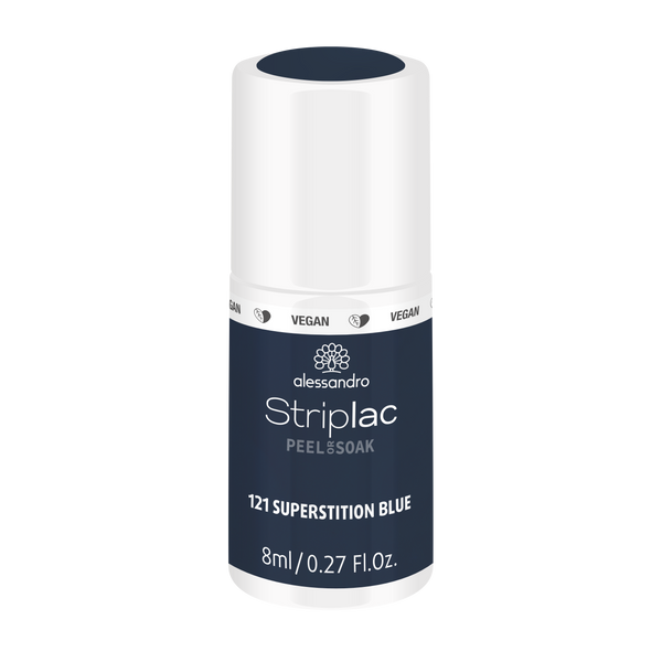 Alessandro | Striplac Peel or Soak Gellak - Superstition Blue 121