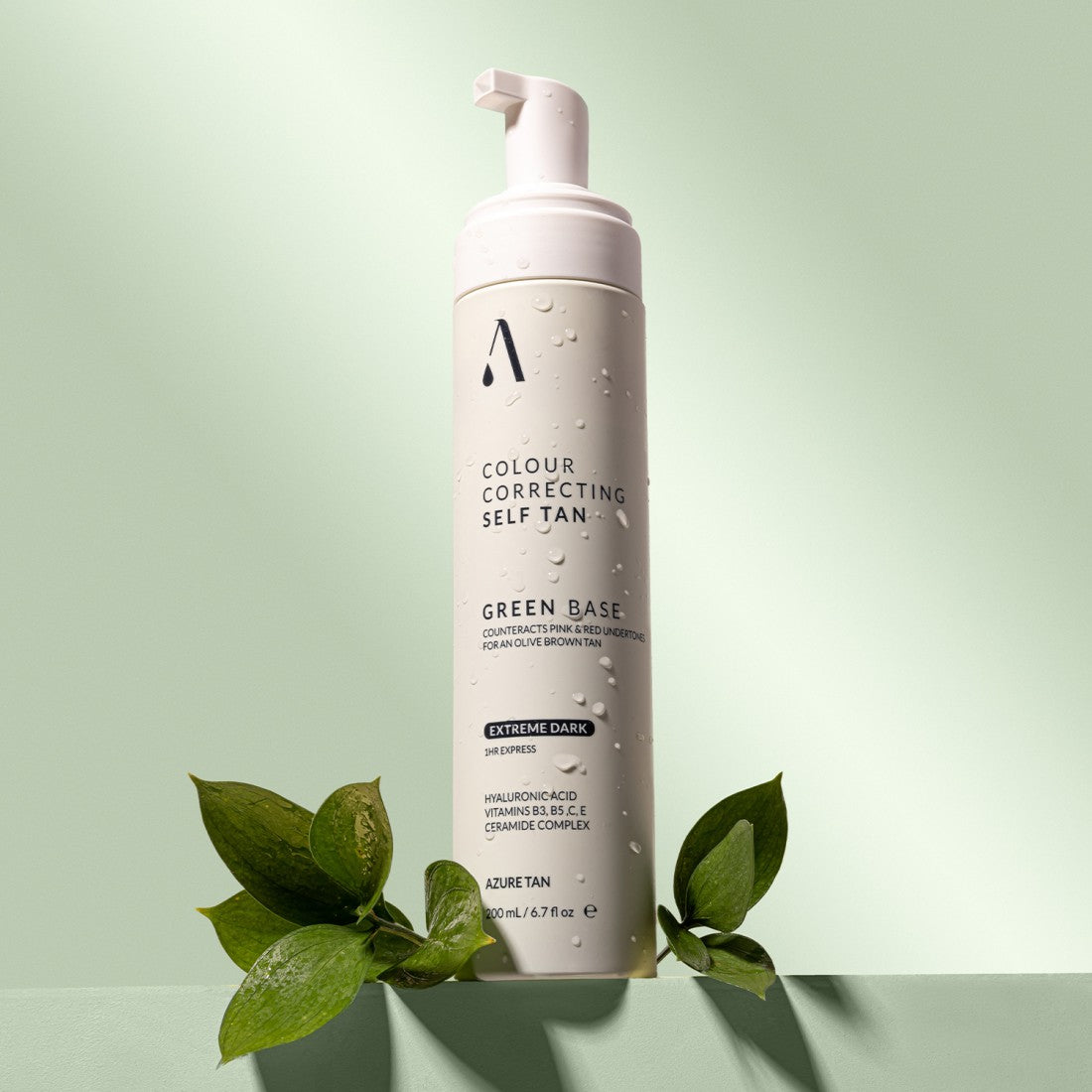 azure-tan-Self-Tan-Mousse-Green-Base-EXTREME-DARK-200ml