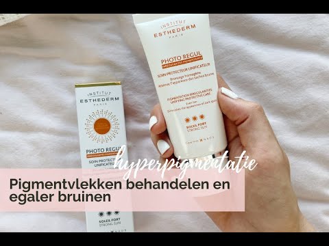 pigmentvlekken behandelen en egaal bruinen met de photo regul van institut esthederm