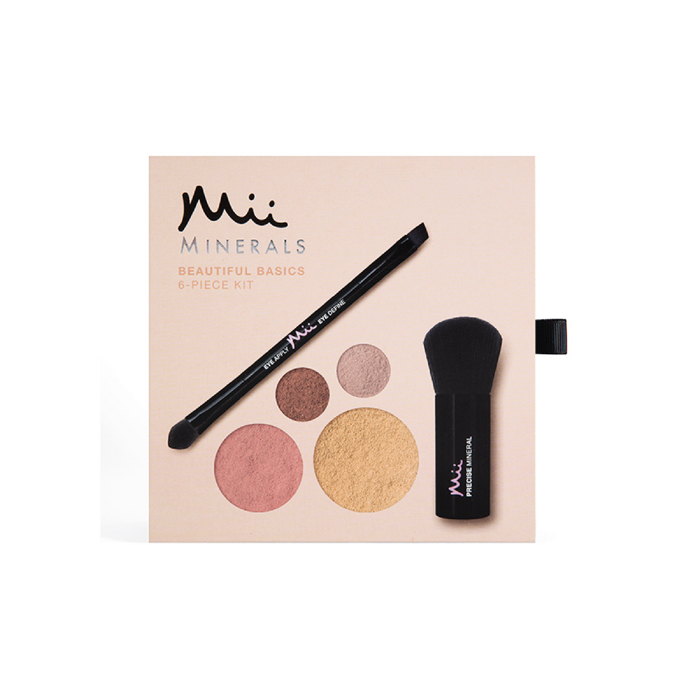 Mii Cosmetics Mii Minerals Beautiful Basics Kit in de tint 04 Precious Nude, minerale make-up startset