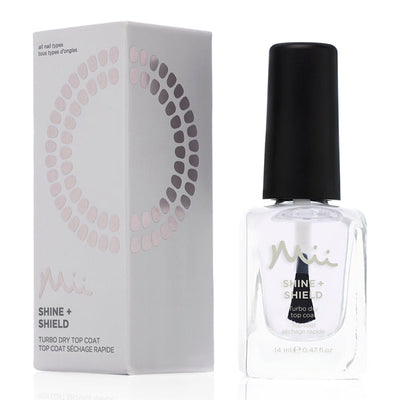 Mii Cosmetics Shine + Shield topcoat, sneldrogende topcoat