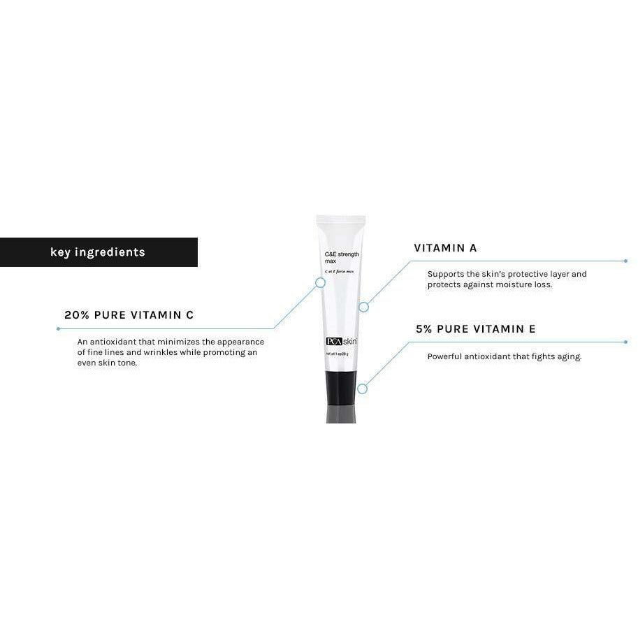 pca skin c and e strength max anti oxidanten ingredienten